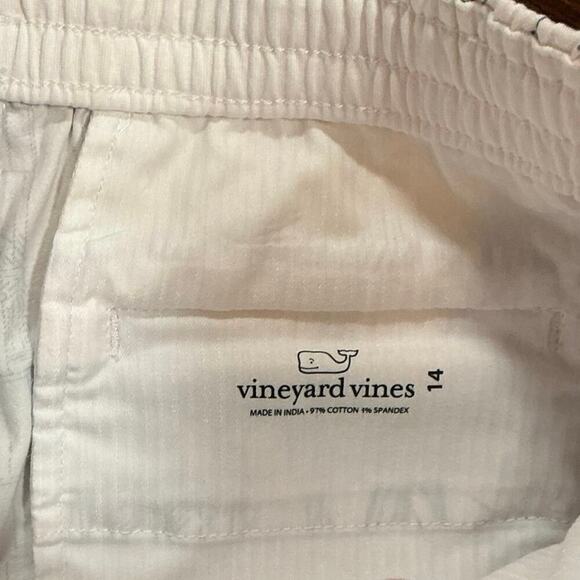 Vineyard Vines Boy’s Breaker Style Shorts Size 14 White and Navy - Picture 5 of 5